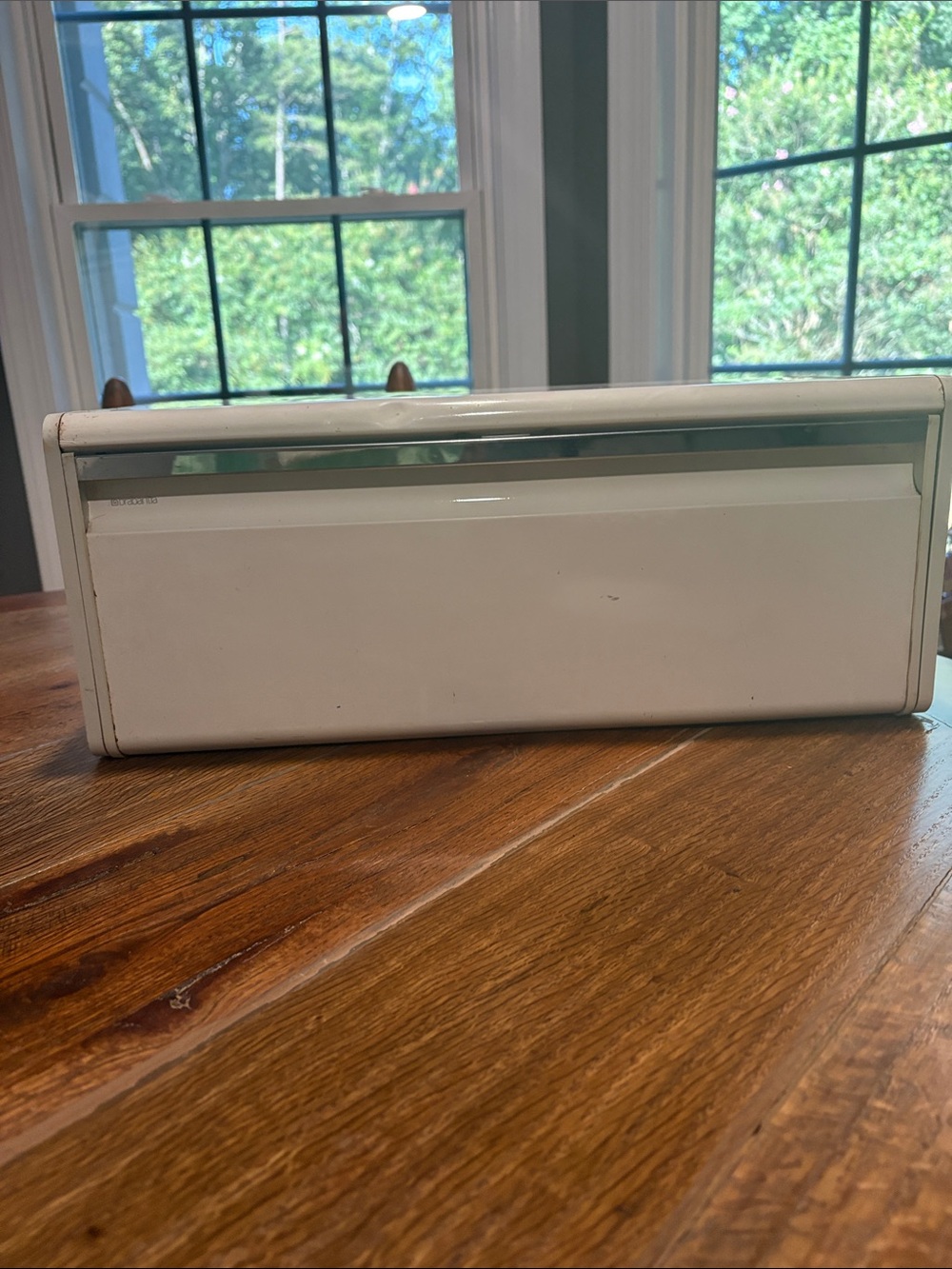 Brabantia Vintage White Metal Bread Box